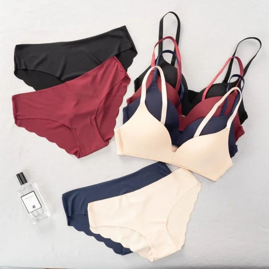 (Pack of 6) Women Comfort Fit Women's Bra & Panty Lingerie Set   | L-06