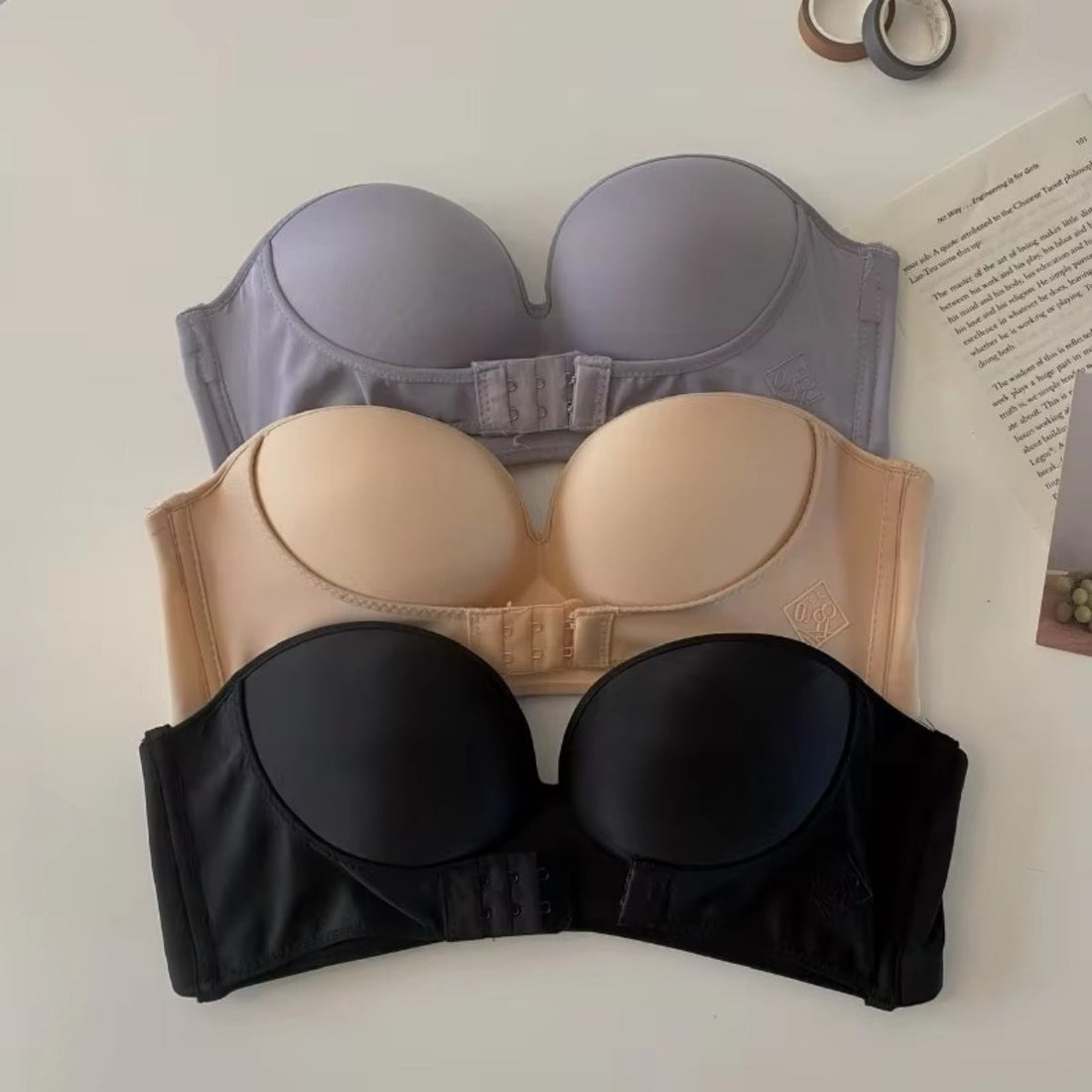 4-Pack Premium Quality Strapless Bra – Ultimate Comfort & Support | SB -15