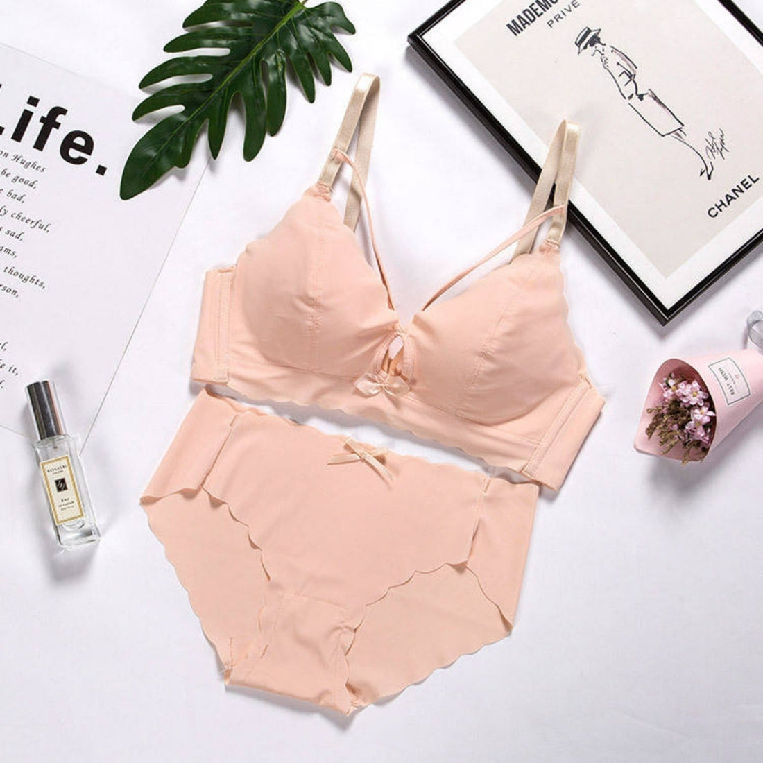 (Pack of 8) Women's  Bra Panty Lingerie Set for Girl's | L-115
